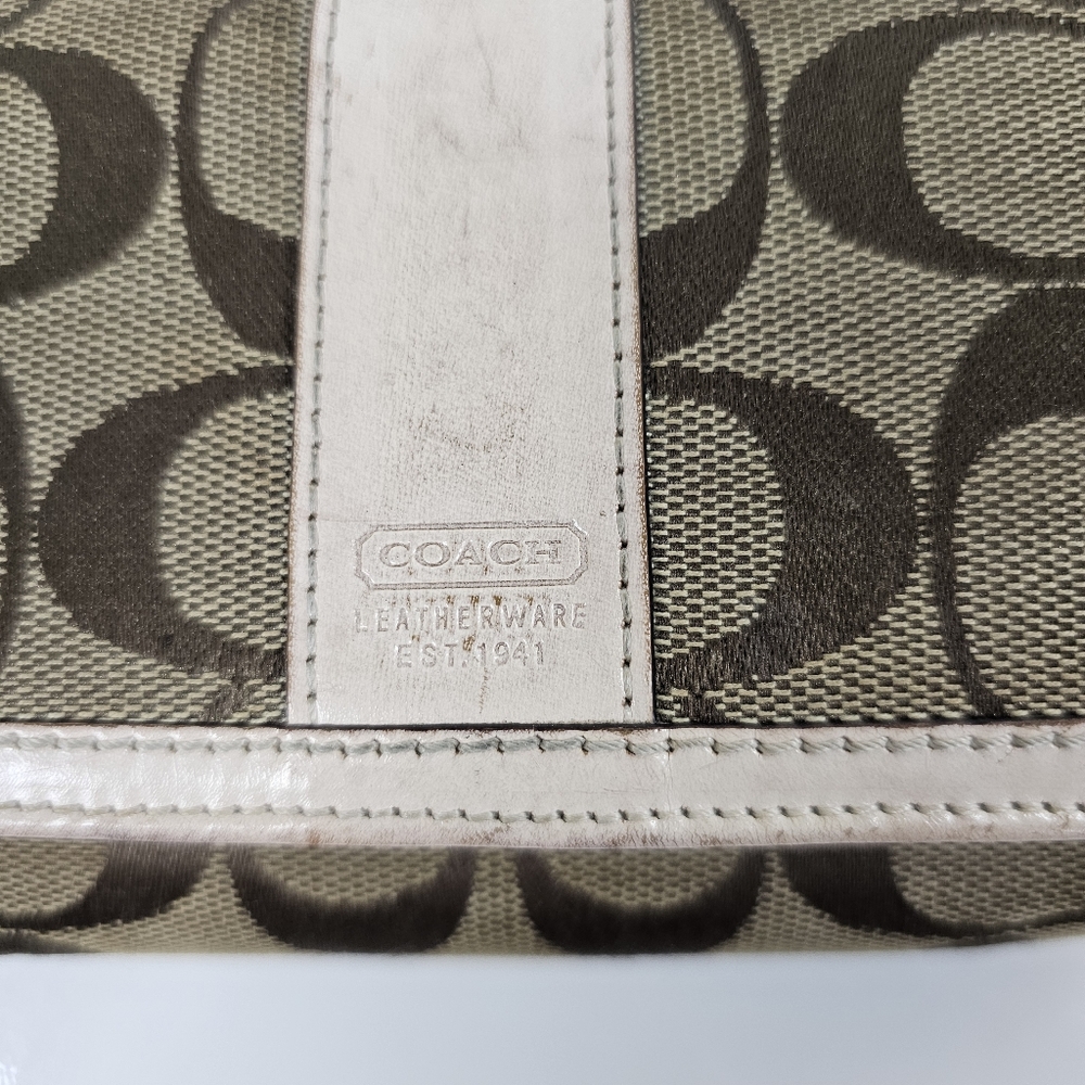 Coach Signature Canvas Wallet - Brown and Cream Vintage - Picture 10 of 10